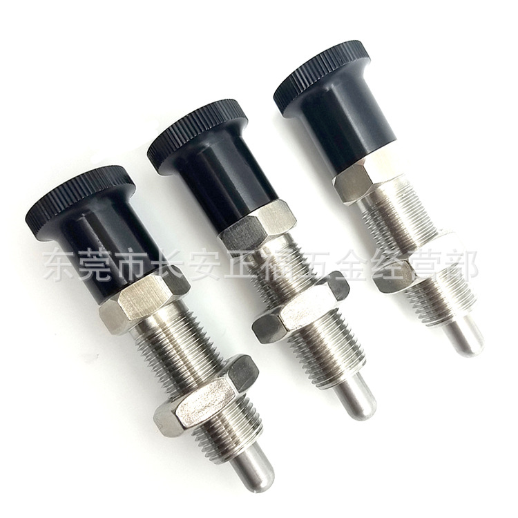 SXPAL SXPKL不锈钢复位细牙螺纹加长型旋钮柱塞 分度定位销
