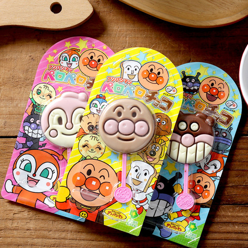 Japanese purchasing agent Fujiya Anpanman single bar milk chocolate bar children's chocolate lollipop snacks