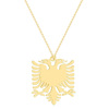 Accessory, golden pendant stainless steel, necklace, suitable for import, European style