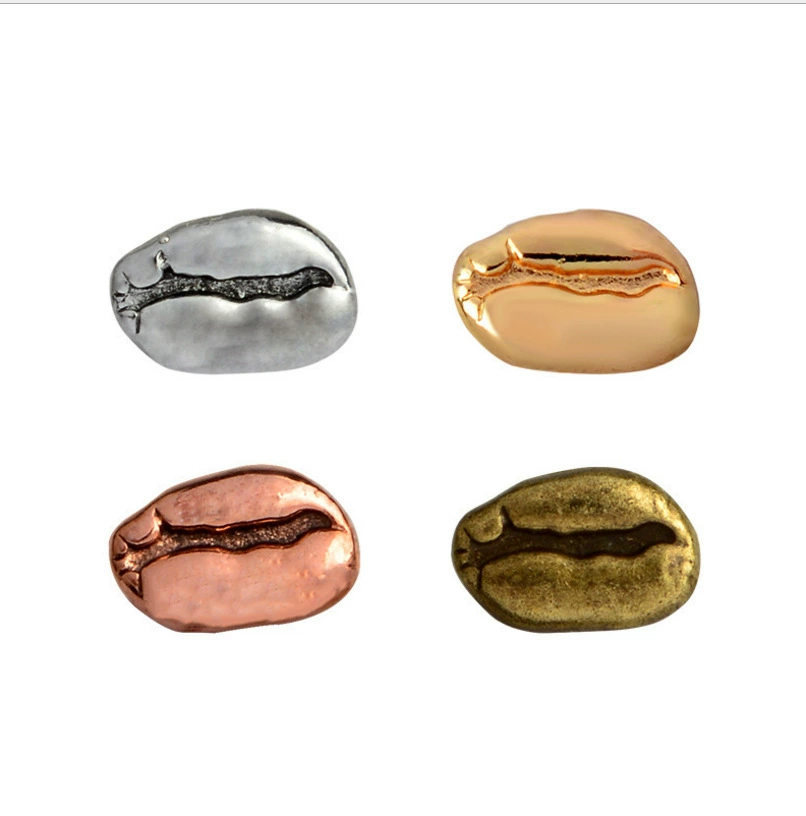 Брошь в виде кофейных зерен, серия кофе, корсаж, металлический значок, аксессуары для сумок, аксессуары, брошь в виде кофейных зерен, булавка для воротника