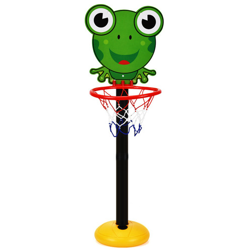New children's indoor and outdoor cartoon liftable standing tiger frog basketball stand basketball board children's sports toys