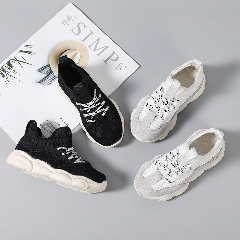 2019反絨兒童鞋  軟底中大學生老爹 孩子網紅跑步運動鞋支持批發