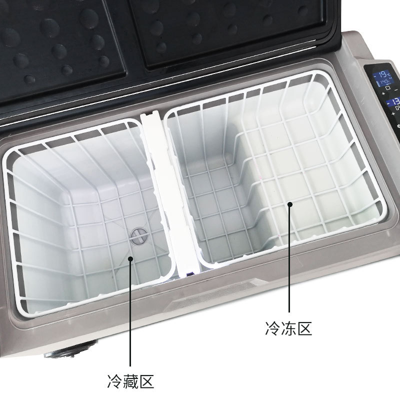 冰虎压缩机车载冰箱制冷50L车家两用户外冷冻冷藏迷你小型冰箱