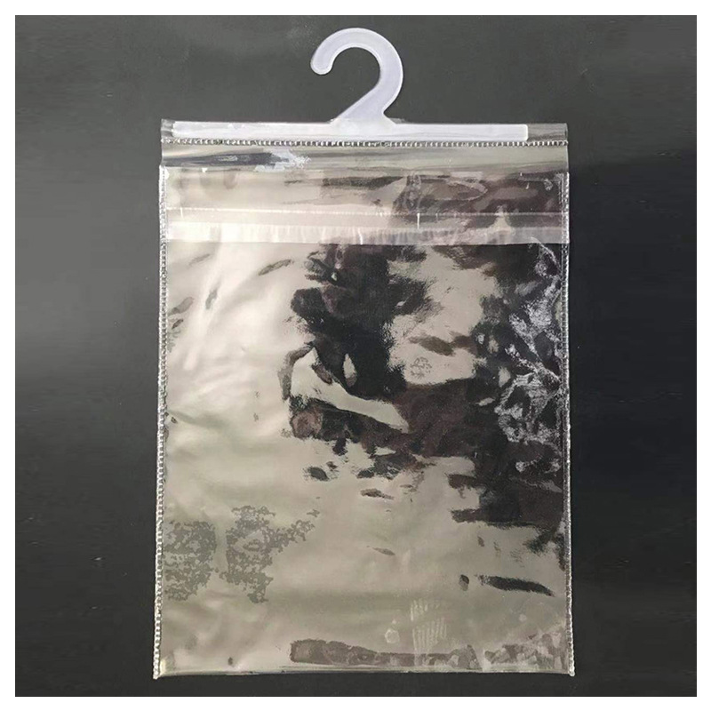加工定制pvc透明塑料袋 自封袋工业品pe拉链袋装饰品挂钩袋子批发