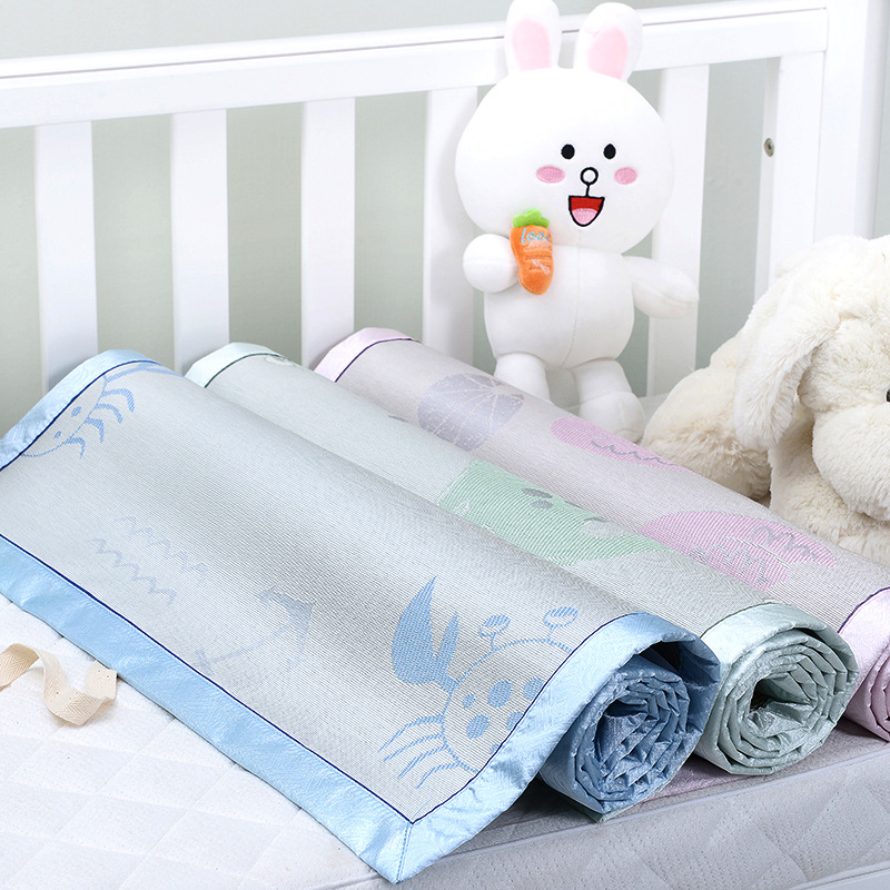 600D粗冰丝婴儿凉席冰丝新生儿宝宝凉席夏婴儿床儿童凉席幼儿园|ms