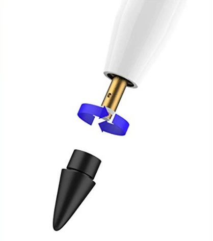 Запасная игла для Apple Pencil (1-го и 2-го поколения), универсальная мягкая наконечник, 90°–160° письмо