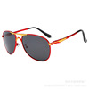 Men's metal sunglasses, fashionable glasses solar-powered, 2021 collection, European style