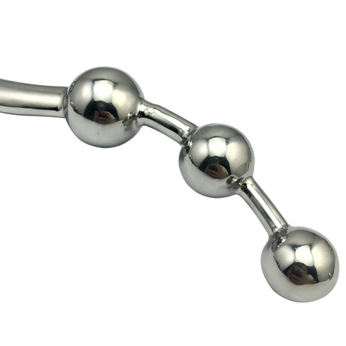 Stainless steel prostate bead massager, masturbation stick, anal plug, adult sex toy, hot-selling foreign trade product