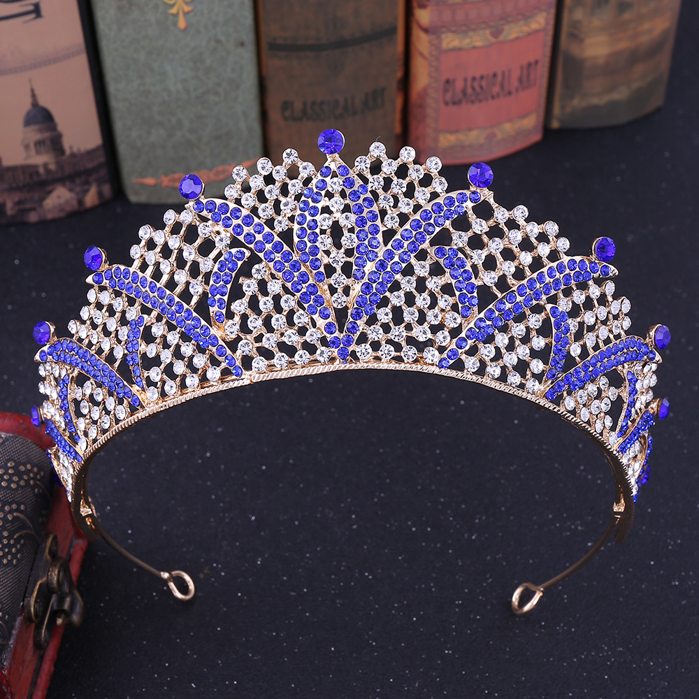 Bridal Crown Alloy Inlay Artificial Crystal Rhinestones Crown display picture 4