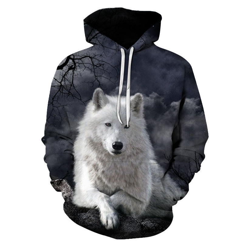 Casual Look with 3D Wolf Jacket