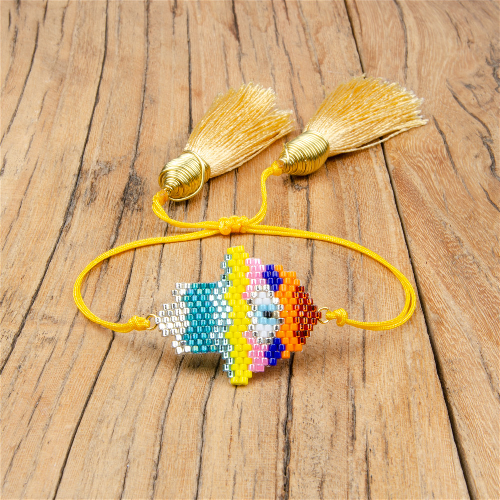 Hand-woven Colorful Palm Eyes Bracelet display picture 13