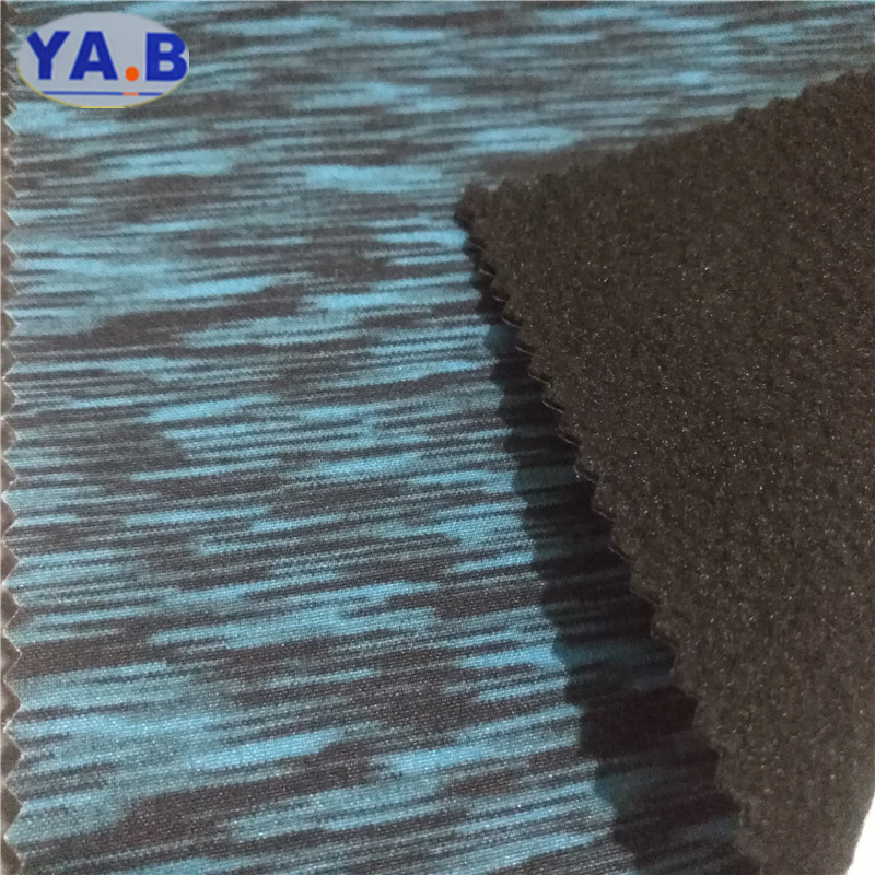 100D涤纶三合一PU复合摇粒绒透气透湿防寒服裤装保暖面料