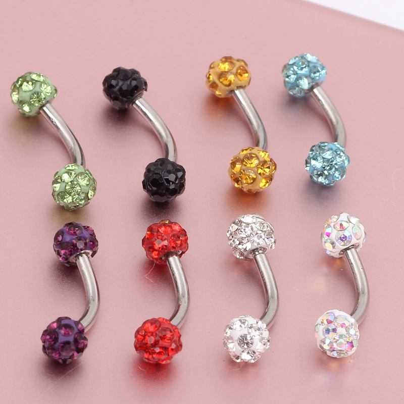Pointed titanium steel lip stud product view