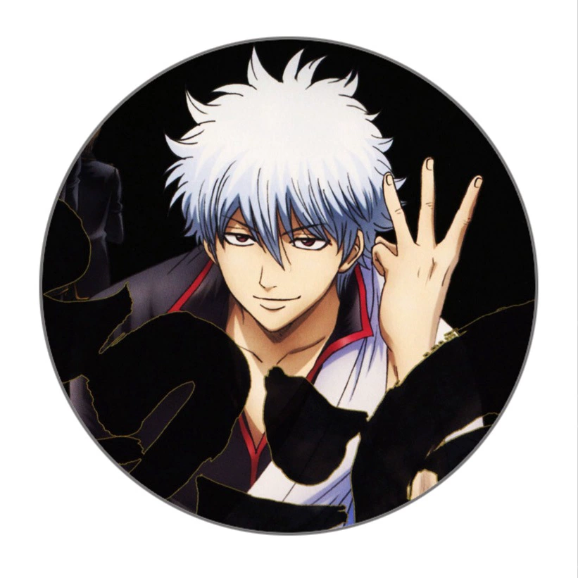 Аниме держатель для телефона, рамка Gintama, ленивый держатель, несколько вариантов, серебристый