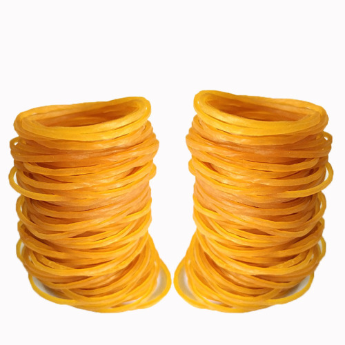 Direct factory supply of high-temperature resistant, high elasticity circular rubber bands/rings in yellow, wholesale 25/32/38/50
