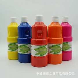 5色400毫升蛋彩/手指画颜料  Tempera paint 儿童彩绘颜料