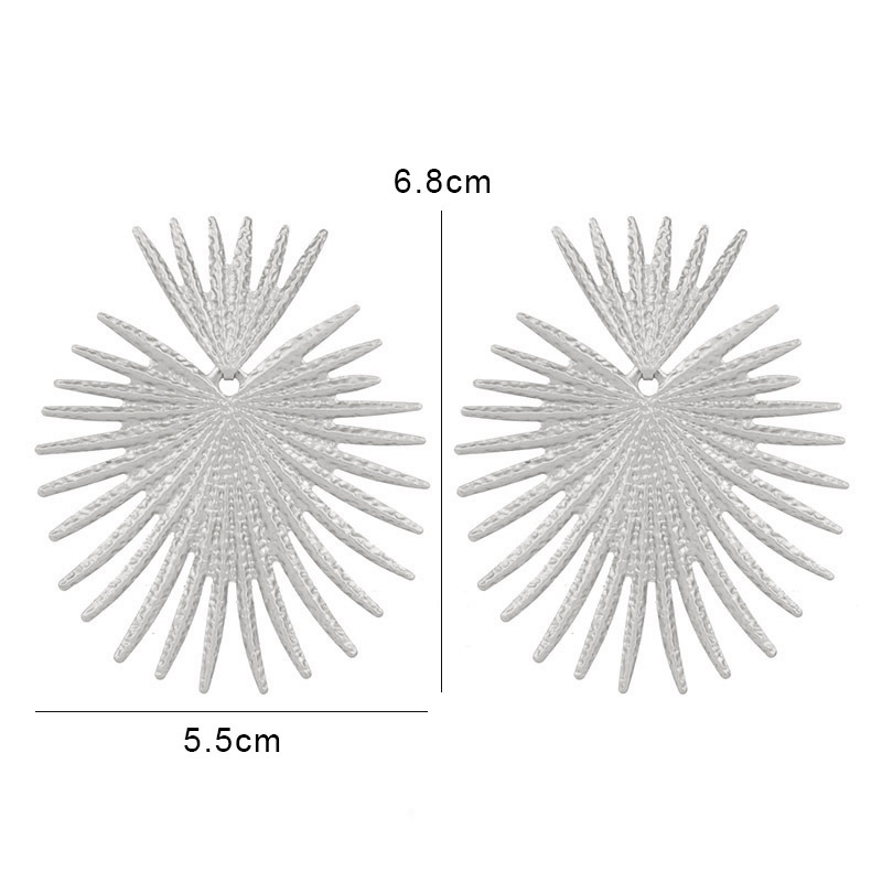 15g Weight 1 Pair Exaggerated Geometric Plating Alloy Drop Earrings