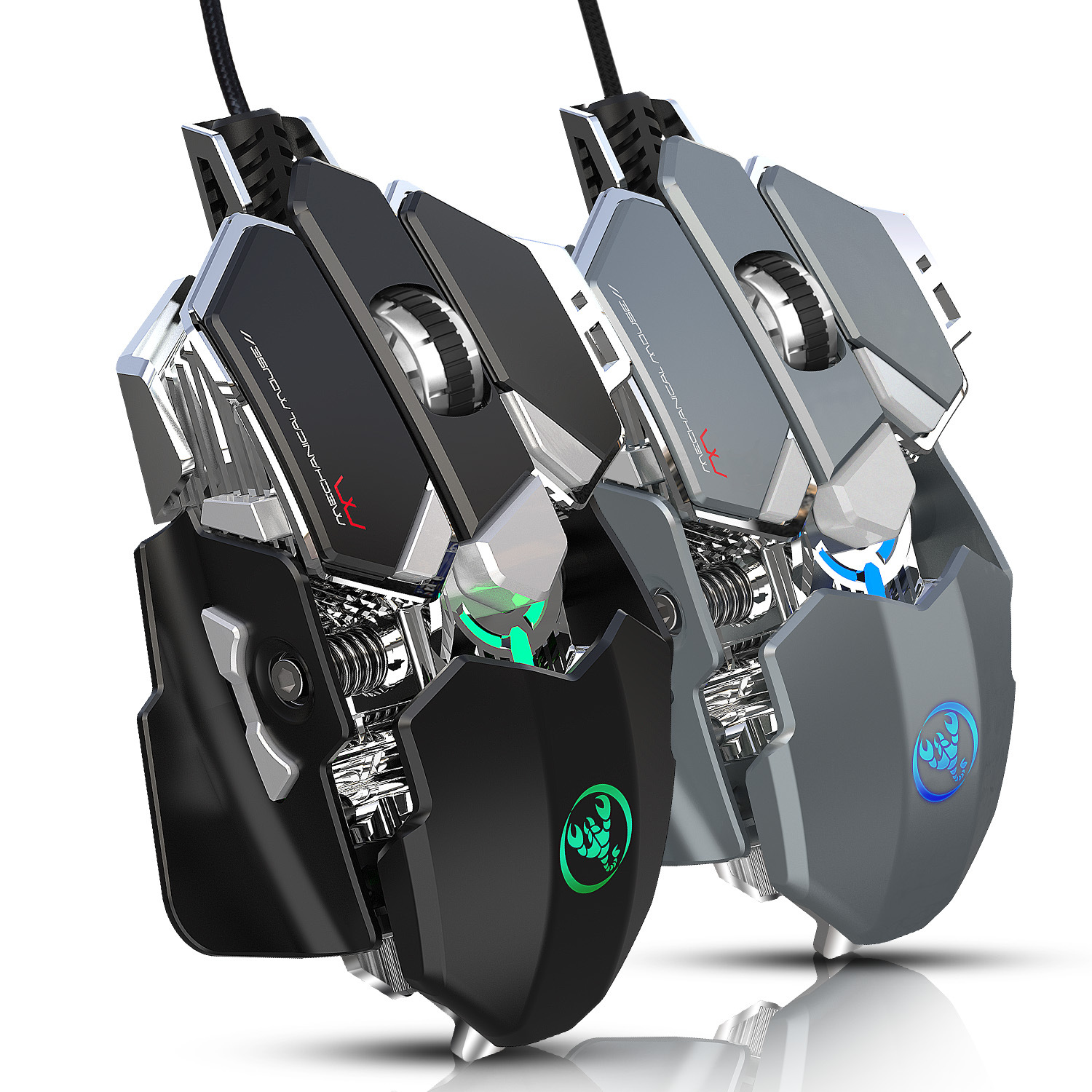 2021 New Eating Chicken Mechanical Gaming Mouse 9 Key Programmable