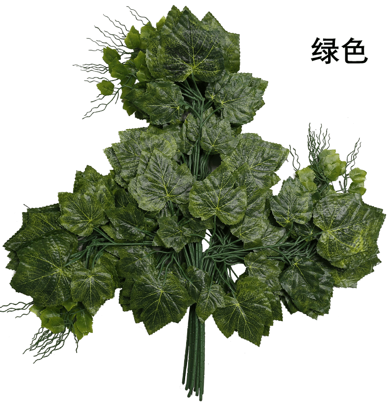 Artificial banyan tree, grape branches, tactile laminated plastic, artificial branches, green plant leaves, maple leaves, ginkgo leaves, mango leaves and branches detail image 8