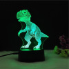 Dinosaur, seven-coloured touch LED night light, creative table lamp, suitable for import, 3D, remote control, creative gift