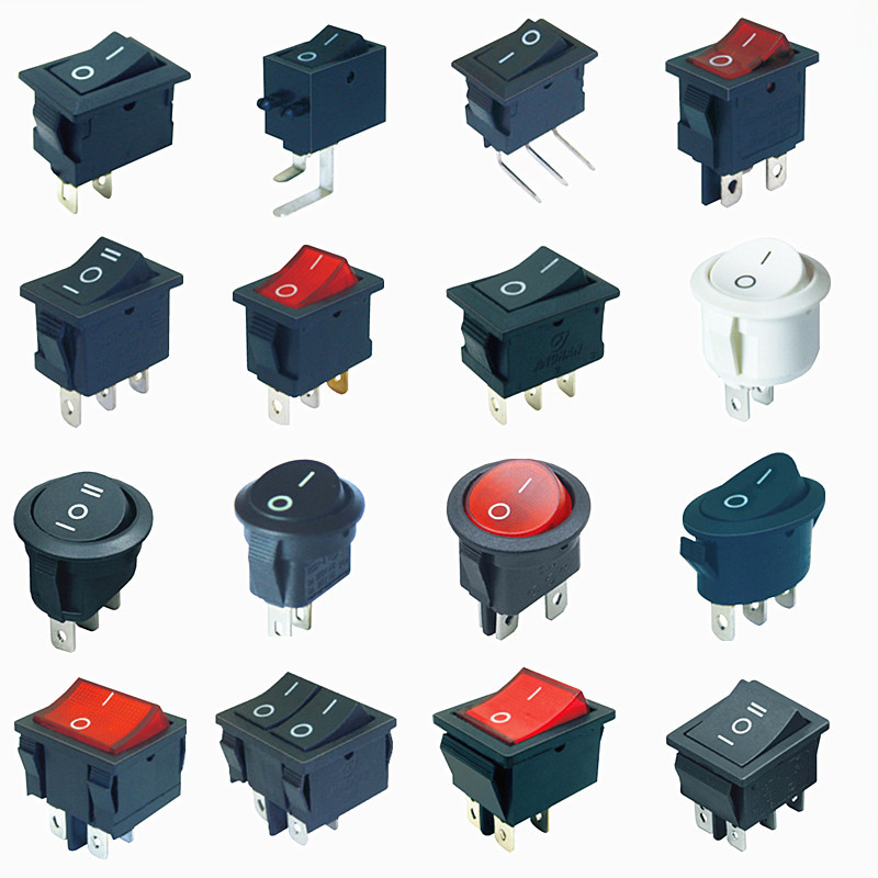 reset Rocker Switch KCD1 2 3 45 Steaming the face circular cat eye switch
