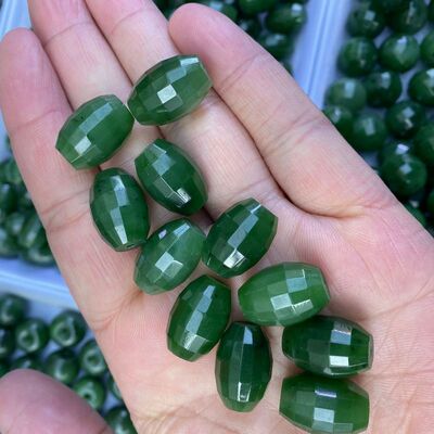 天然和田玉碧玉新款路路通珠 和田玉转运珠批发  玉石批发款促销|ms