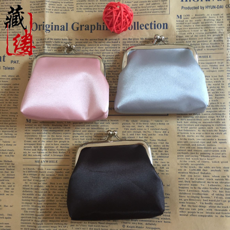 South Korea simple mercerized coin purse student fabric coin bag children's wallet Christmas small gift wholesale