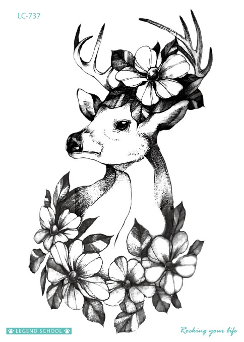 Ecological waterproof fresh summer tattoo stickers, Amazon