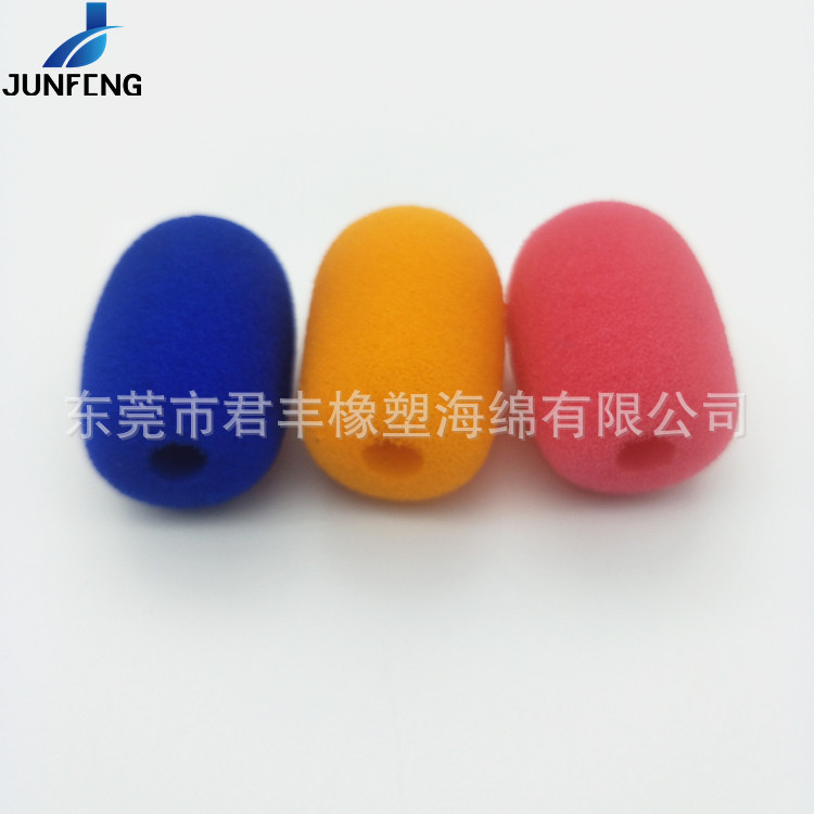 鹅颈式会议话筒套海绵套头戴领夹麦咪罩桌面台式会议小咪罩防风绵