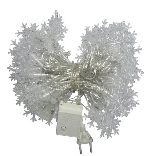Factory direct supply led snowflake light string romantic battery box courtyard layout flashing light string Christmas holiday ins decorative lights