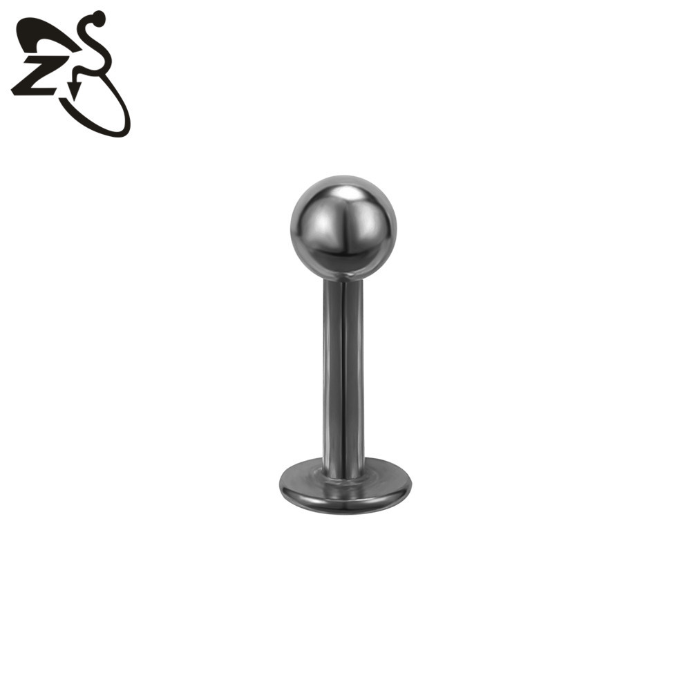 Labret piercing jewelry detail image