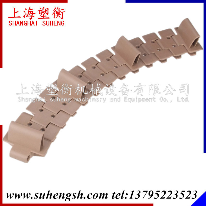 880转弯平顶链挡板 塑料链板 880TAB开孔 滚珠平顶链 烟草链板