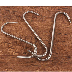 不鏽鋼牛肉鈎豬肉鈎S單鈎羊肉鈎屠宰場掛肉鈎 市場燒臘鈎廠家直銷