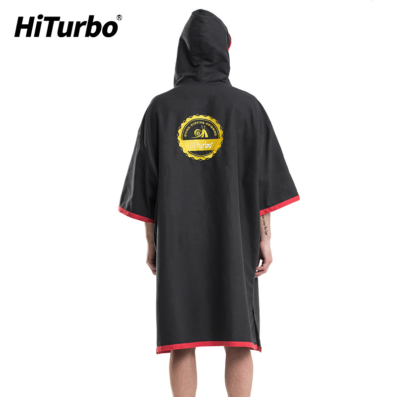(2개) HAITABO (HITURBO) 해변 변경 목욕 가운 빠른 건조 망토 휴대용 빠른 건조 방풍 따뜻한 유지 변경 옷