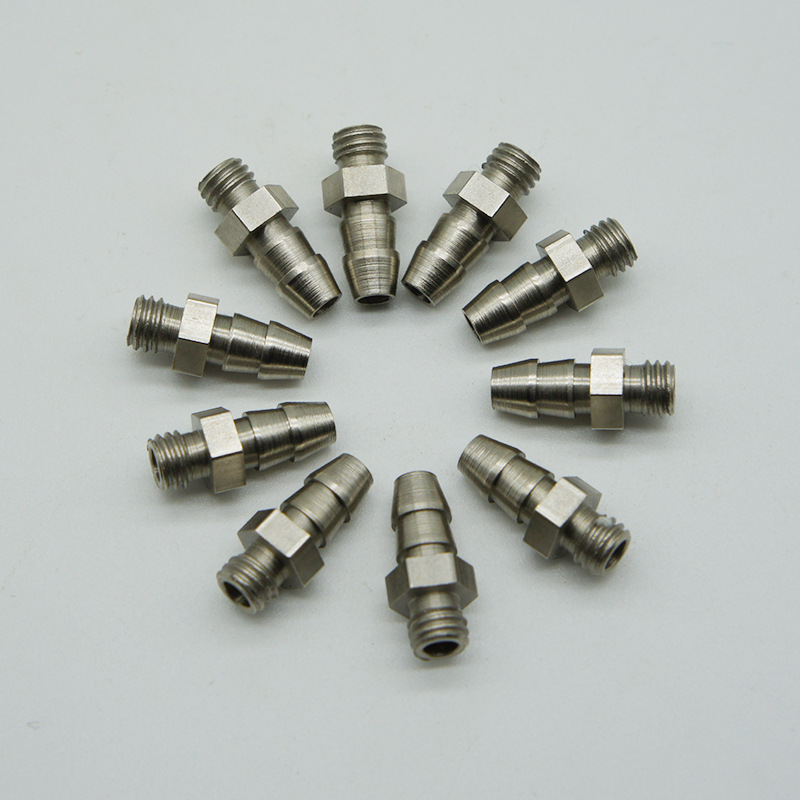 自动车床加工 机械手配件气管接头M5接头M5抱具接头M5气嘴M5堵头
