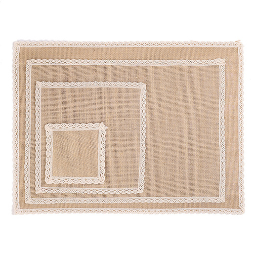 Hot selling jute coasters, creative bowl mats, placemats, fabric photo props, factory direct sales