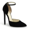 Black, suede