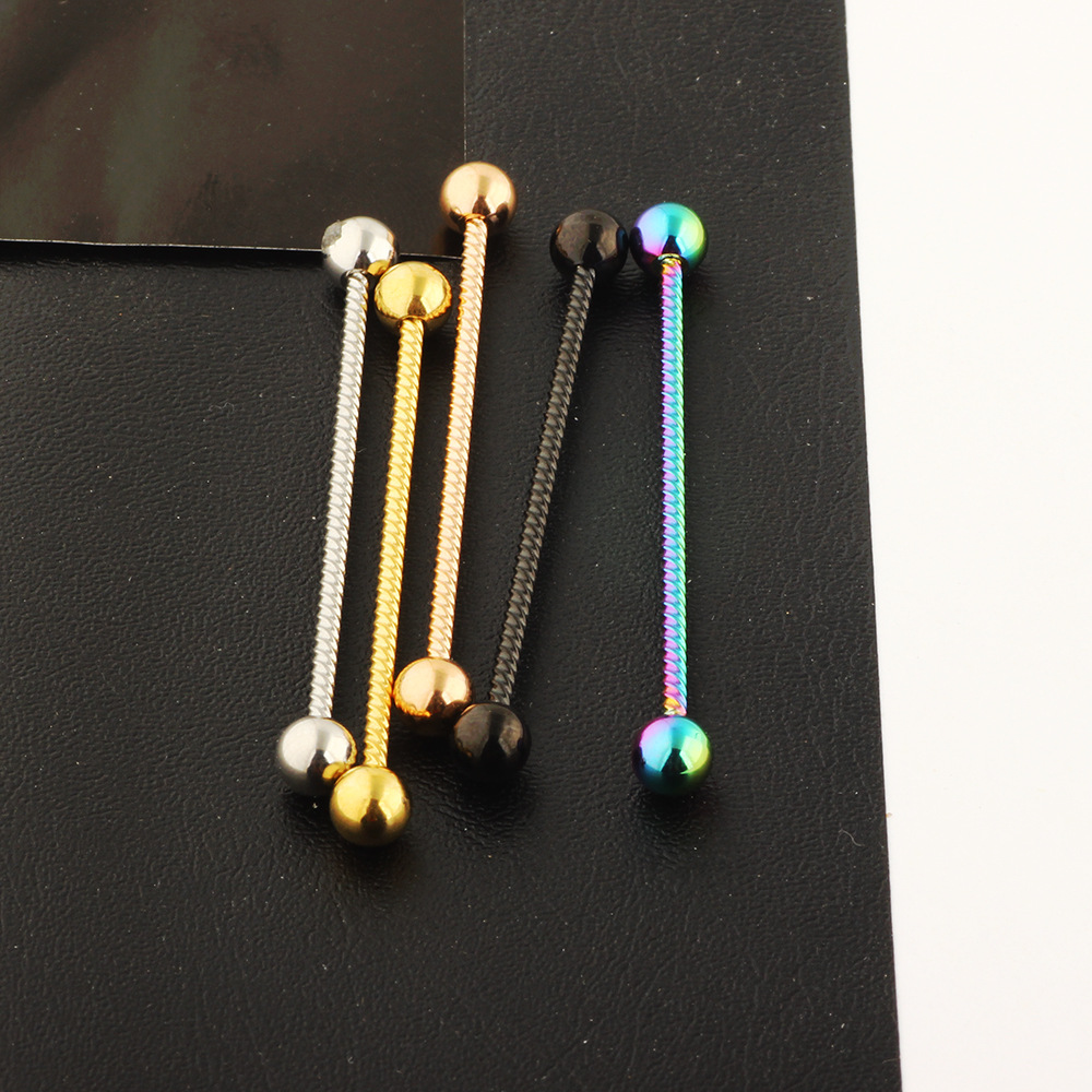 Fashion Solid Color Stainless Steel Ear Studs 1 Piece