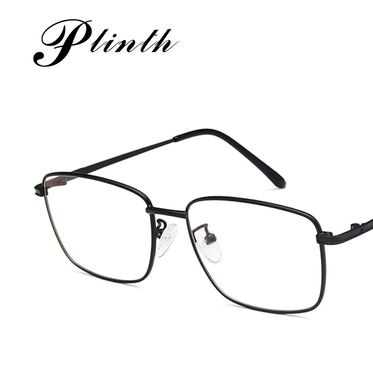 Metal spectacle frame square full frame retro fashion spectacle frame can be equipped with myopia optical frame flat lens 3135 tee off