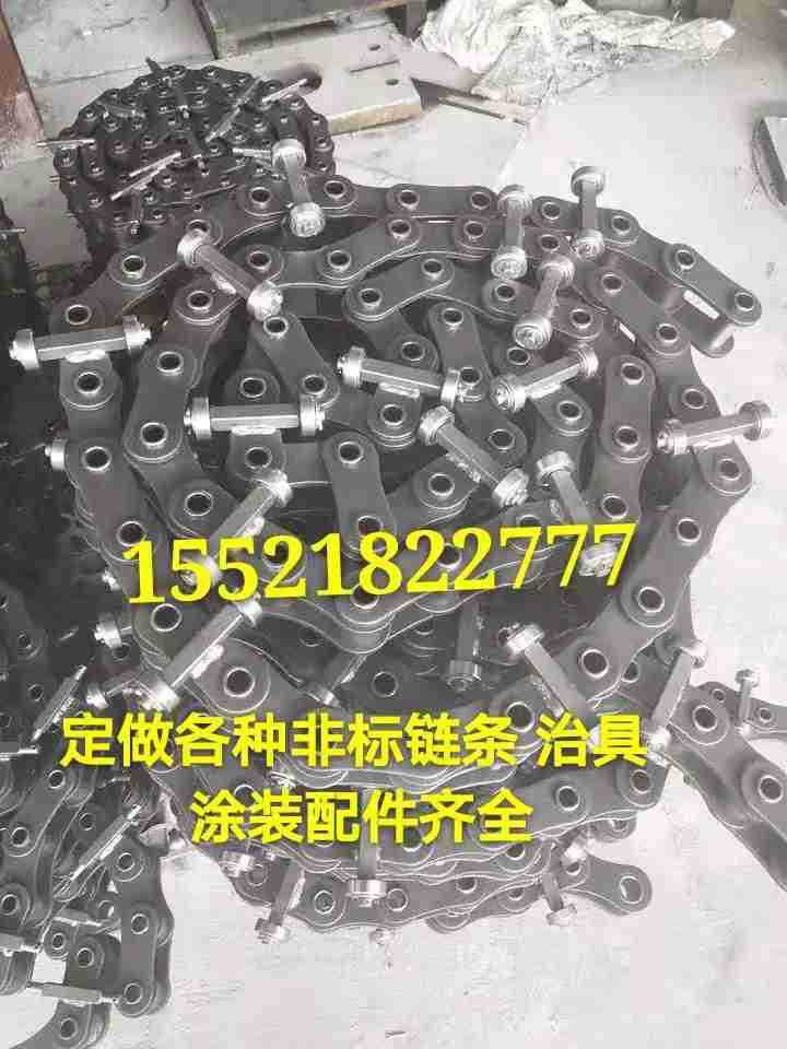 涂装工业链条喷涂链条 50.8 38.1大滚子输送链喷涂流水线链条批发
