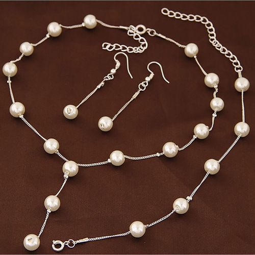 Boutique Korean fashion, sweet OL, elegant pearls, simple temperament necklaces, earrings, bracelets, suits