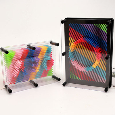 减压玩具3D克隆手模百变针画pinart 立体针雕画儿童益智玩具跨境|ru
