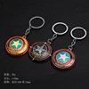 The Avengers, golden metal keychain, mask, pendant, USA, Birthday gift