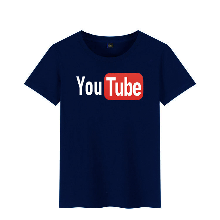 T-shirt à manches courtes hommes et femmes Youtube - Ref 3423533 Image 2