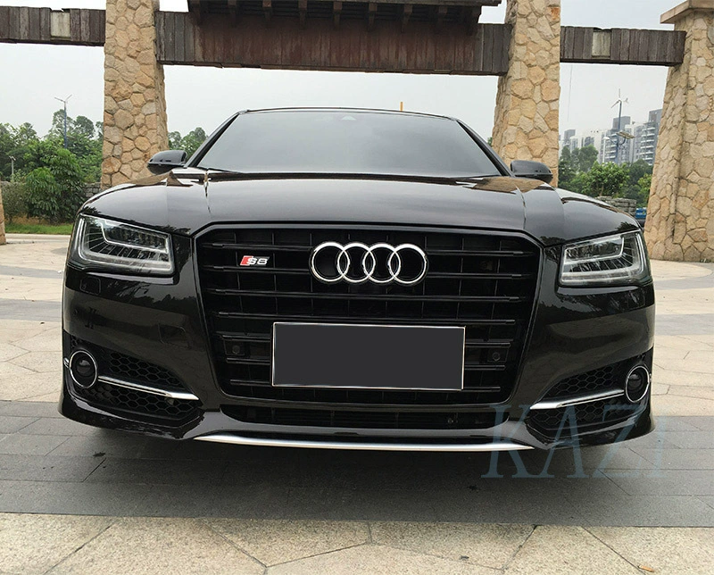 Подходит комплект полного обвеса Audi S8 A8 модифицированный передний крупный обвес передний бампер задний обвес выхлоп полный обхват