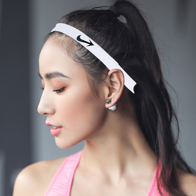 健身束发带女网红跑步运动头箍男吸汗止汗头巾防滑细头带潮款瑜珈|ru