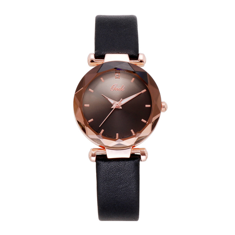 Goldie GEDI New Gradient Disc Belt Watch Female Quartz Student Watch Personalized Fashion Small Fresh Fashion Watch