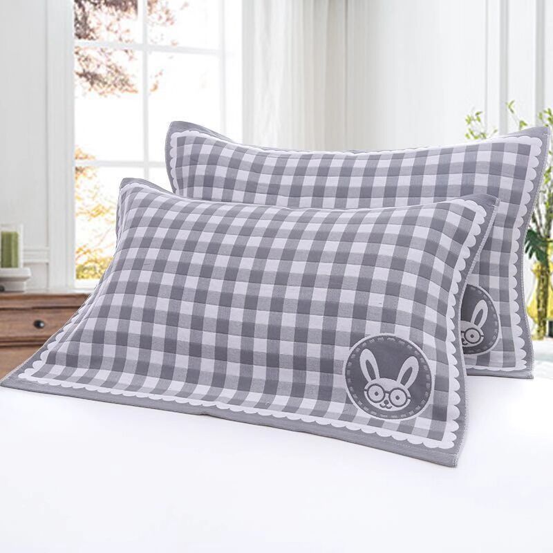 3层夹层枕巾 色织布艺枕巾 时尚卡通系列款式多支持一件代发|ms