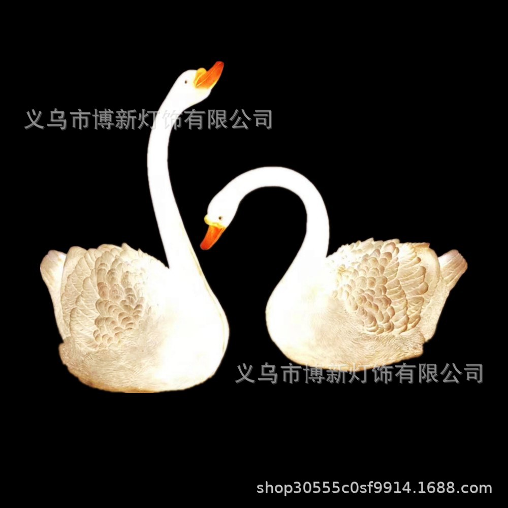 Cross-border supply LED swan outdoor waterproof creative animal-shaped lights Landscape courtyard park ornaments detail image 2