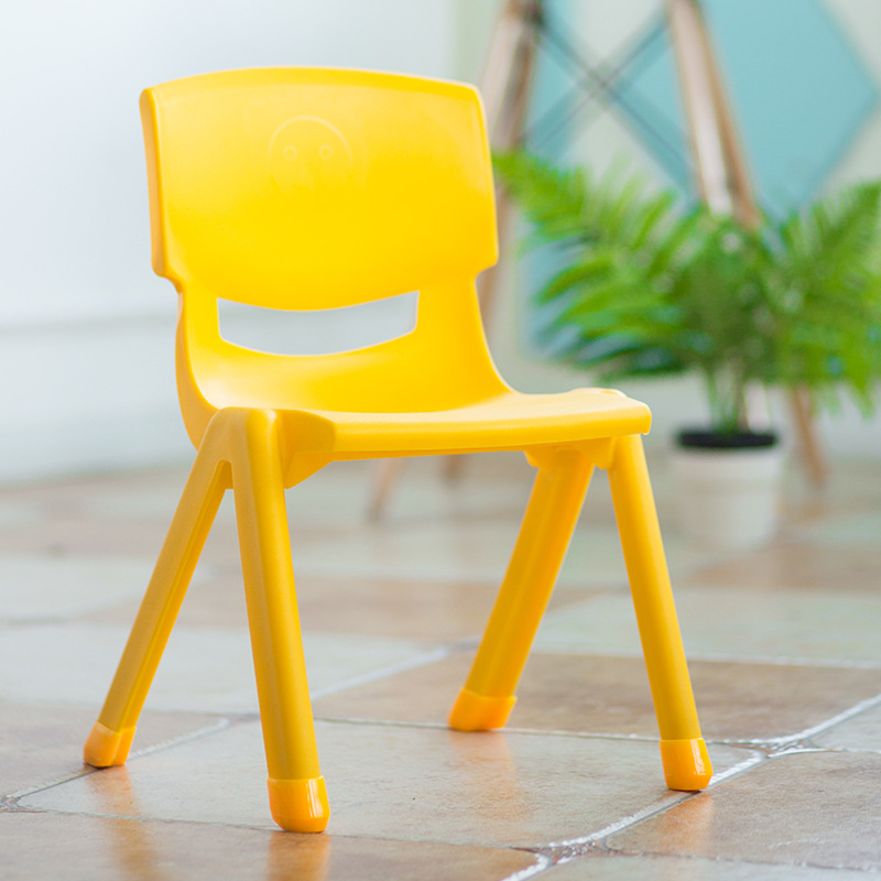 大班带脚套 幼儿园椅子儿童椅塑料桌椅成人板凳靠背椅宝宝小凳子|ms
